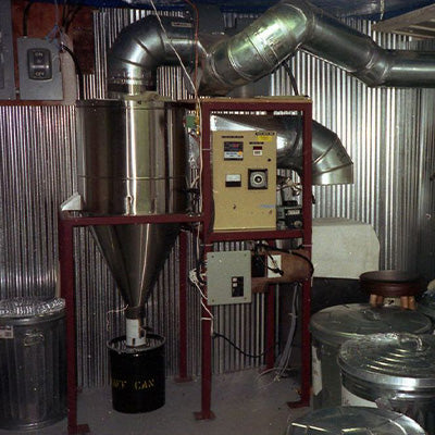 Image of Danny's first roaster inside his basement.