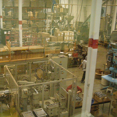 Image of inside a relocated factory at The Roasterie's Southwest Factory.