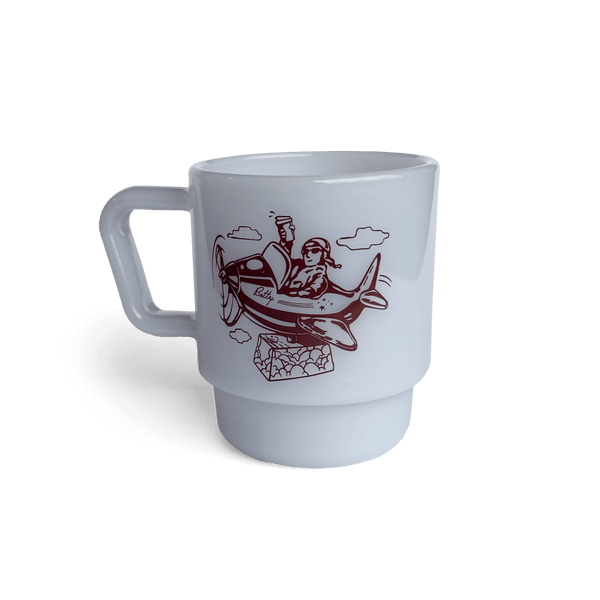 PASTIME FACTORY × 0/0 kozara　MILKGLASS Roasterie_Milk_Glass_Mug_Blue_